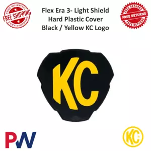 KC Hilites Flex Era 3 Single Light Shield Black/Yellow KC Logo Universal #5318 - Bild 1 von 8