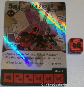 FOIL DEADPOOL MMMMMM CHIMICHANGAS 50 Dice Masters Deadpool - Imagen 1 de 1