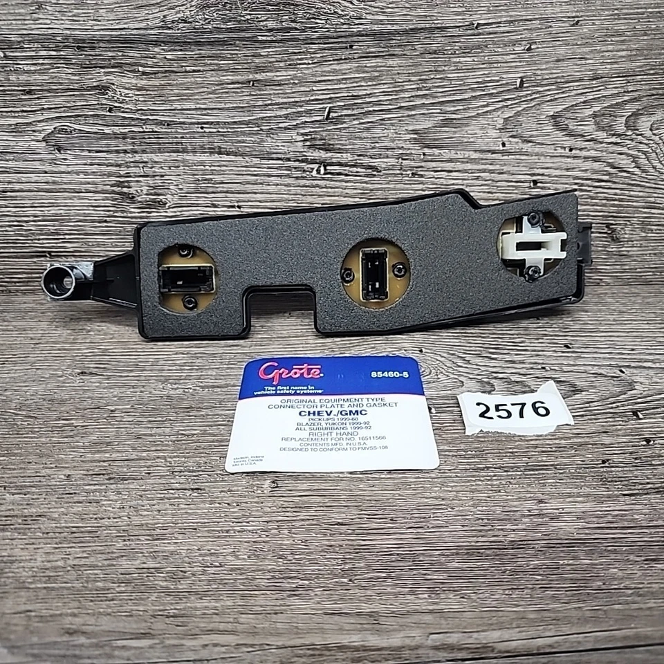Placa conector luz trasera Grote 85460-5 88-99 C/K camión 92-99 suburbano derecha S Foto 1 de 4