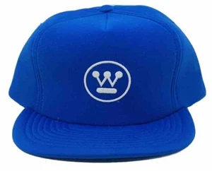 WESTINGHOUSE Blue Foam Snapback Cap Adjustable Baseball Hat White Logo VINTAGE - Picture 1 of 9