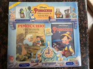NEW SEALED RARE Disney's Pinocchio Videocassette & Activity Kit FACTORY SEALED - Picture 1 of 4