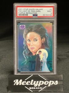 Light of Padme Amidala 2021 Star Wars Chrome Galaxy 2 Purple Refractor /25 PSA 9