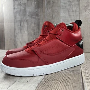 Jordan Fadeaway GS Jungen Mid Top Sneaker Schuhe Fitnessstudio rot weiß Größe 7Y AO1331-600 - Bild 1 von 18