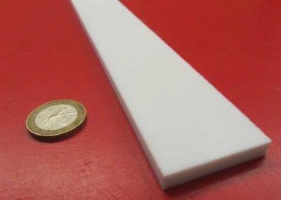 Barra Virgen Teflón PTFE 1/4" - .250" Grueso x 1.50" Ancho x 48" Largo Blanco Foto 1 de 4
