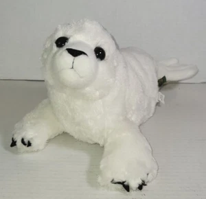 Wild Republic 2015 ~ Cachorro de foca blanca de arpa ~ Peluche de animal de peluche realista de 14" de largo  - Imagen 1 de 11