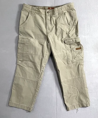 Bob Timberlake Men’s Cargo Pants Size 40x30 (38x28) Tan Khaki Cotton - Image 1 of 4