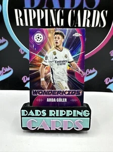 2024 Topps Chrome UEFA Champions Wonderkids Arda Guler WK-1 Real Madrid - Picture 1 of 5