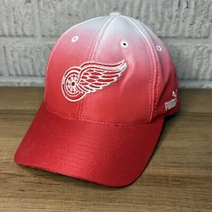 Sombrero Detroit Red Wings Puma Logo Ajustable Poli NHL Rojo Blanco Mezcla Gorra De Colección - Imagen 1 de 6