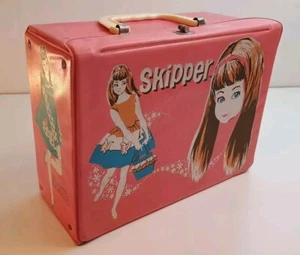 Vintage Skipper Lunchbox Mattel Thermos Co. Rosa weißer Henkel Mädchen - Bild 1 von 24