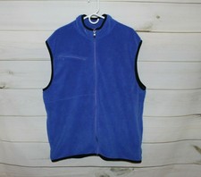 Men's XL Adidas Blue Fleece Vintage Vest
