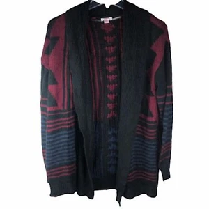 Women’s Xhilaration Burgundy Boho Cardigan M - Picture 1 of 5