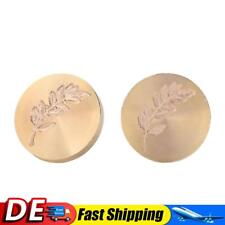 LIUGAI Round Plant and Flower Wax Seal Stamp Without Handle, Copper-Sie