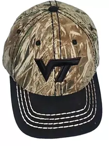 Cap Virginia Tech Hokies Camo Hat Adult Unisex One Size Fits All Adjustable - Picture 1 of 6