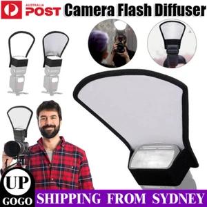 Photography Flash Lens Diffuser Reflector Flash Diffuser Softbox for Camera AU - Picture 1 of 12