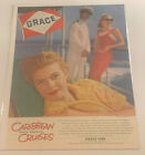 1957 Grace Line Caribbean Cruises Santa rosa Paula Ship Vtg Magazine Print Ad