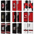 OFFICIAL AC MILAN CREST LEATHER BOOK WALLET CASE FOR SAMSUNG PHONES 4