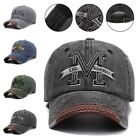 Outdoor Sports M Embroidery Baseball Caps Sunscreen Letter Sun Hats