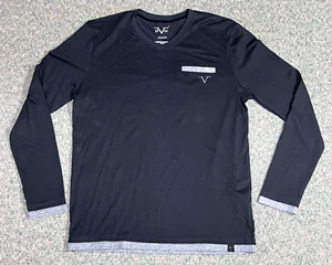 V 1969 Italia Shirt Men's Size Small Black Pocket Abbigliamento Sportivo SRL - Picture 1 of 16