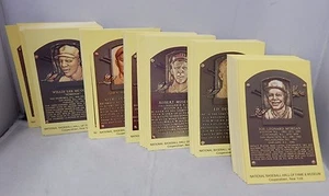National Baseball Hall Of Fame & Museum Yellow Postcards Complete Set Of 206 - Picture 1 of 3