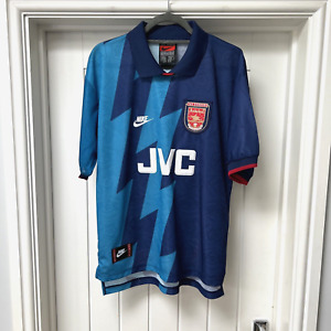 Nike Premier Arsenal Football Shirt Men's Medium Blue Vintage 1995/96 Jersey