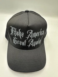 Neu authentisch Trump Cali-Fame Elon Moschus dunkel Gothic MAGA schwarz Hut - Bild 1 von 7