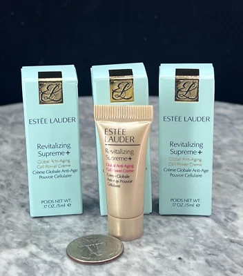 Estee Lauder Revitalizing Supreme Global Cell Power Cream 0.17oz(LOT OF 3)SAMPLE - Image 1 of 4