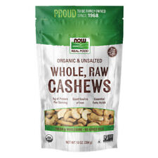 Whole Raw Certified Organic Cashews 10 oz By Now Foods