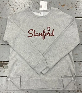 STANFORD CARDINAL Women's Gray Relaxed Fit Graphic Sweatshirt Licensed NWT - Picture 1 of 3