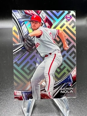2016 Topps High Tek Pattern 1 Maze Grid Aaron Nola  HT-AN Phillies RC - Image 1 of 2