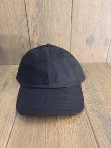 Plain Black Baseball Style Adjustable Hat- Nice Quality- One Size Fits Most... - Picture 1 of 4