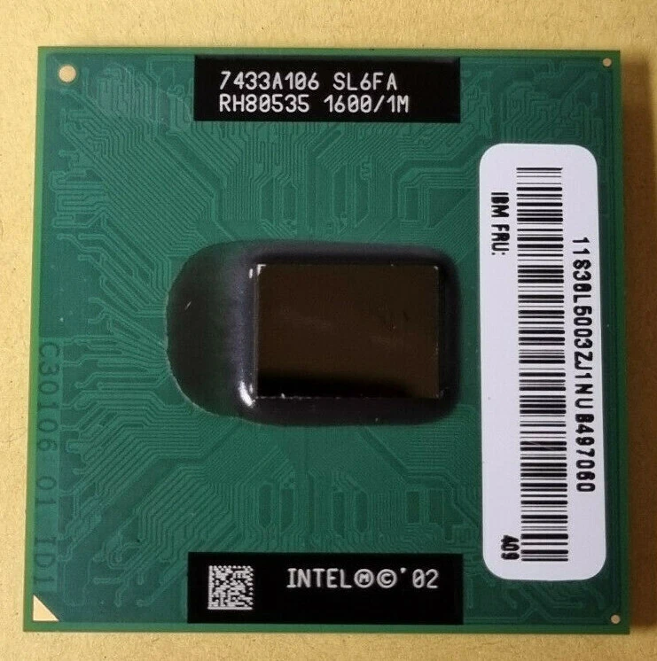 Intel Pentium M CPU 1.60 GHz / 1M / 400 Mhz Mobile Processor SL6FA - Image 1 of 1