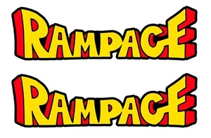 Pegatinas con logotipos de gráficos Rampage Arcade - Imagen 1 de 2
