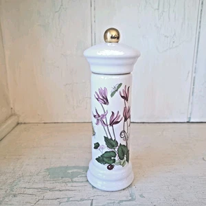 Portmeirion Botanic Cyclamen Porcelain 7" Pepper Grinder - Picture 1 of 8