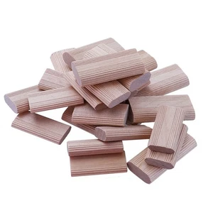 100 StüCk 10 mm Domino-HolzdüBelverbinder, BuchenholzdüBel, Holzbearbeitung6943 - Bild 1 von 8
