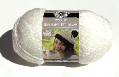 Lazos e hilos marfil lana hilo súper fino tejido 3,5 oz (678 yardas/620 m) Foto 1 de 4