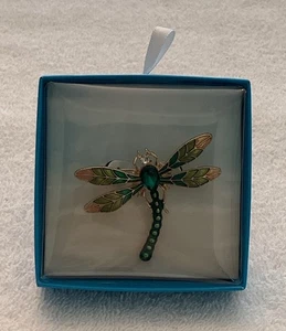 Rhinestone Dragonfly Gold Tone Costume Bug Brooch *Brand New* - Picture 1 of 3