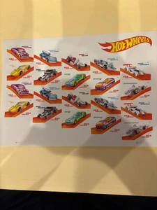Us Stamp Sheet. 5321-30 Hot Wheels - Picture 1 of 1