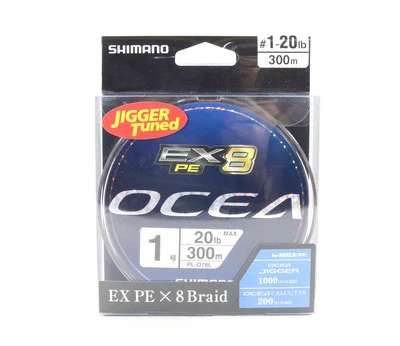 Venta Shimano PL-078L Línea P.E EX8 Ocea X8 300 m P.E 1 20 lb (6388) Foto 1 de 4