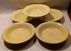 Juego de 5 cuencos de postre vintage FIESTA WARE AMARILLOS - Imagen 1 de 5
