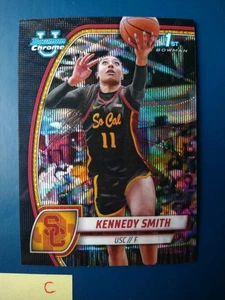 2024-25 Bowman Chrome University Black Wave Kennedy Smith #44 USC - Picture 1 of 2