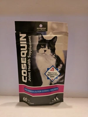Nutramax Cosequin suplemento de salud articular para gatos 60 masticables suaves 03/2027 Foto 1 de 2