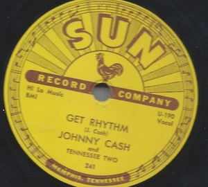 1ST PRESS SUN ROCKABILLY 78 JOHMMY CASH - Get Rhythm - Picture 1 of 2