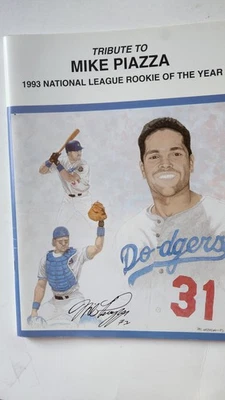 Tribute To Mike Piazza Los Angeles Dodgers 1993 N. L. Rookie Of The Year - Image 1 of 4