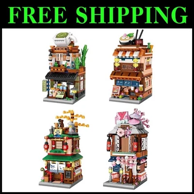 Japanese Street View Building Blocks Toy Set - Image 1 of 2