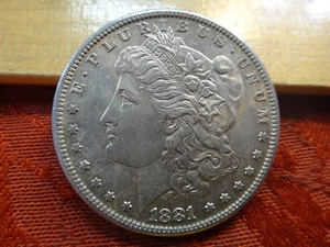 1881-S United States Morgan Silver Dollar $1 Lot 10-2 - No Reserve - Picture 1 of 3