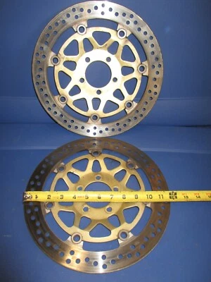 1998-1999 Kawasaki Ninja ZX6R ZX6 ZX 6 600 6 R 6R Front Wheel Brake Disc Rotor - Image 1 of 4