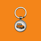 Porte-clés Renault 4 4L Safari orange R4 porte-clefs