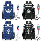 Zelda :Breath of the Wild USB backpack laptop bags school bags Mochila rucksacks