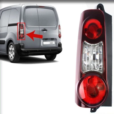 Peugeot Partner Mk2 Van 2012-2019 Door Rear Tail Light Lamp Left Passenger Side - Image 1 of 4