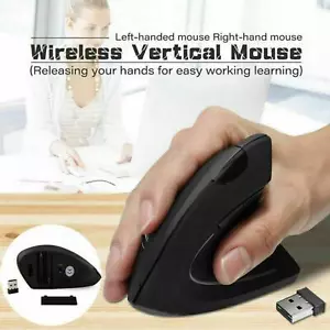 Wireless Gaming Mouse Vertical Ergonomic Optical Rechargeable Mice for PC Laptop - Picture 1 of 14